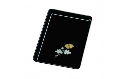 切手盆 菊 8寸 ［YG537］