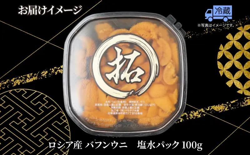 訳あり うに ロシア産 バフンウニ 塩水パック 100g×1 ウニ