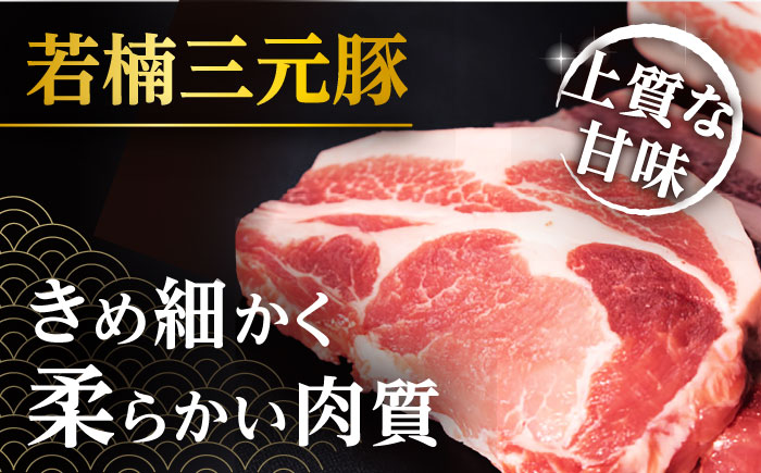 【3回定期便】肉汁たっぷり 若楠三元豚ハンバーグ 150g×8個 /ナチュラルフーズ [UBH056]