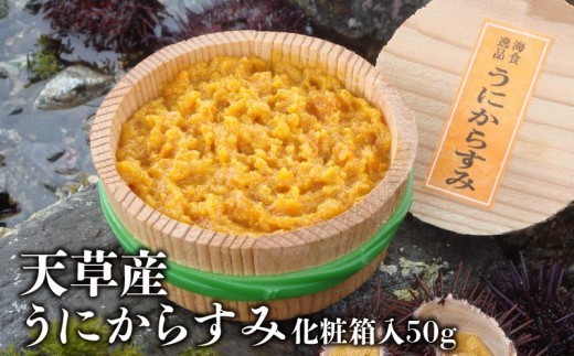 S002-008A_天草産うにからすみ　化粧箱入　50g