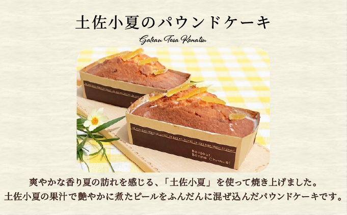 [数量限定] 土佐小夏の パウンドケーキ ＜お中元ギフト [到着目安7月中旬]＞【ひみつのひとさじ】 | 焼き菓子 焼菓子 洋菓子 スイーツ デザート おやつ ケーキ しっとり ふわふわ 添加物不使用