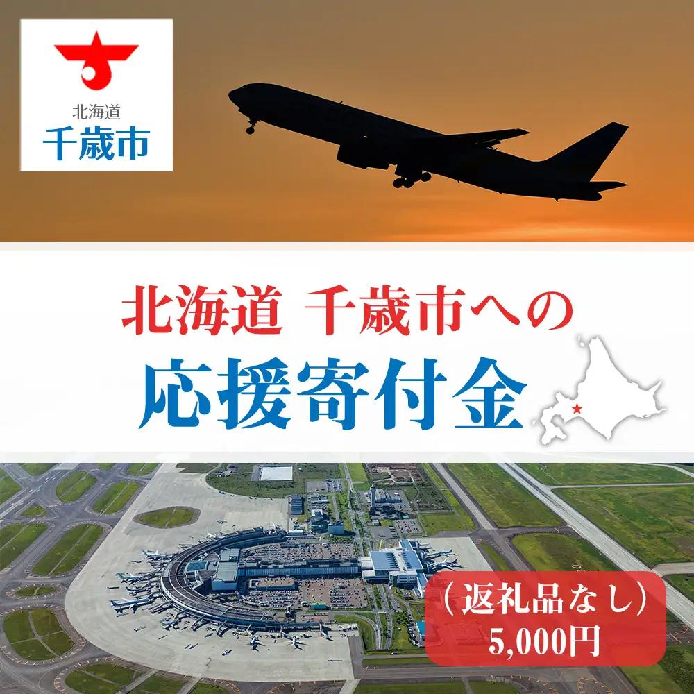 北海道 千歳市☆応援寄付金☆【返礼品なし】5,000円