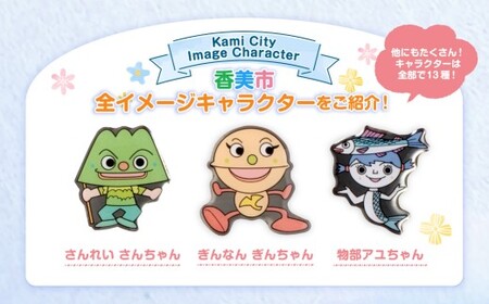 香美市イメージキャラクターピンバッジ（土佐打刃物タンちゃん） ピンバッジ バッジ やなせたかし やなせたかし先生デザイン 香美市限定 ふるさと納税限定 高知県 香美市