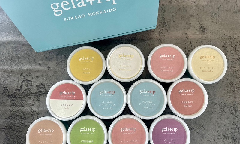 [019-42]びえい牧場の牛乳を使用！gelatrip winter selection special　ジェラート12個BOX