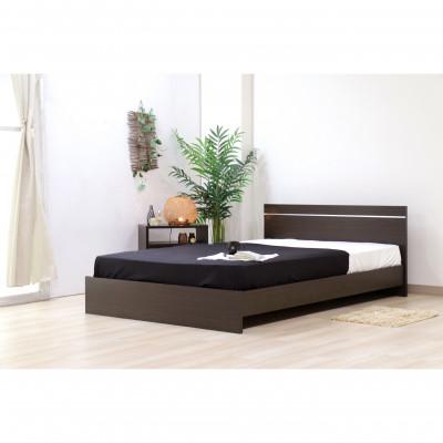 ふるさと納税 知立市 【組立付き】284シングルベッド(ダークブラウン)ボンネルコイルマットレス付(1367)