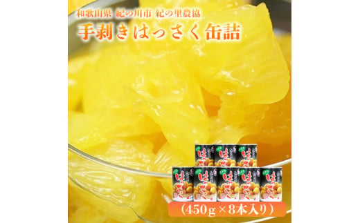 手剥き八朔缶詰(ミックス)450g×8本入紀の里農業協同組合《90日以内に出荷予定(土日祝除く)》---wsk_jak3_30d_24_14000_8h---