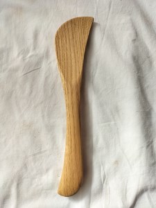 木べら　スパチュラ　右利き用　栗の木　ナチュラル