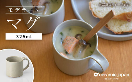 【瀬戸焼】モデラート マグ グレー 【セラミック・ジャパン】 / 食器 カップ コップ ギフト プレゼント / 瀬戸市[BBBC008]