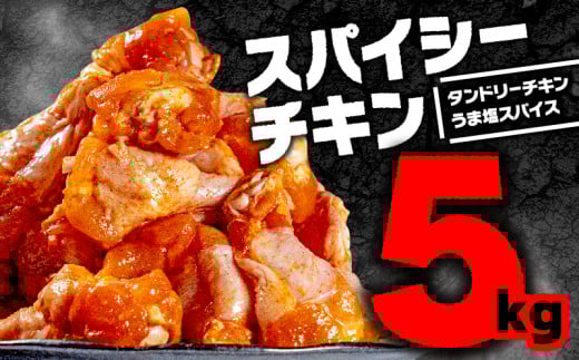 スパイシーチキン 5kg ( 2.5kg×2種 ) 国産 こくさん 鶏 肉 にく 鶏肉 とり肉 簡単調理 おかず 弁当 少量 小分け 真空パック 冷凍 便利 人気 惣菜 骨付き ほねつき 手羽元 スパイス タンドリー チキン 鳥 酒 塩 うま塩 つまみ おいしい おつまみ おすすめ ふるさと納税 ふるさと納税肉 京都 木津川市 肉の松島