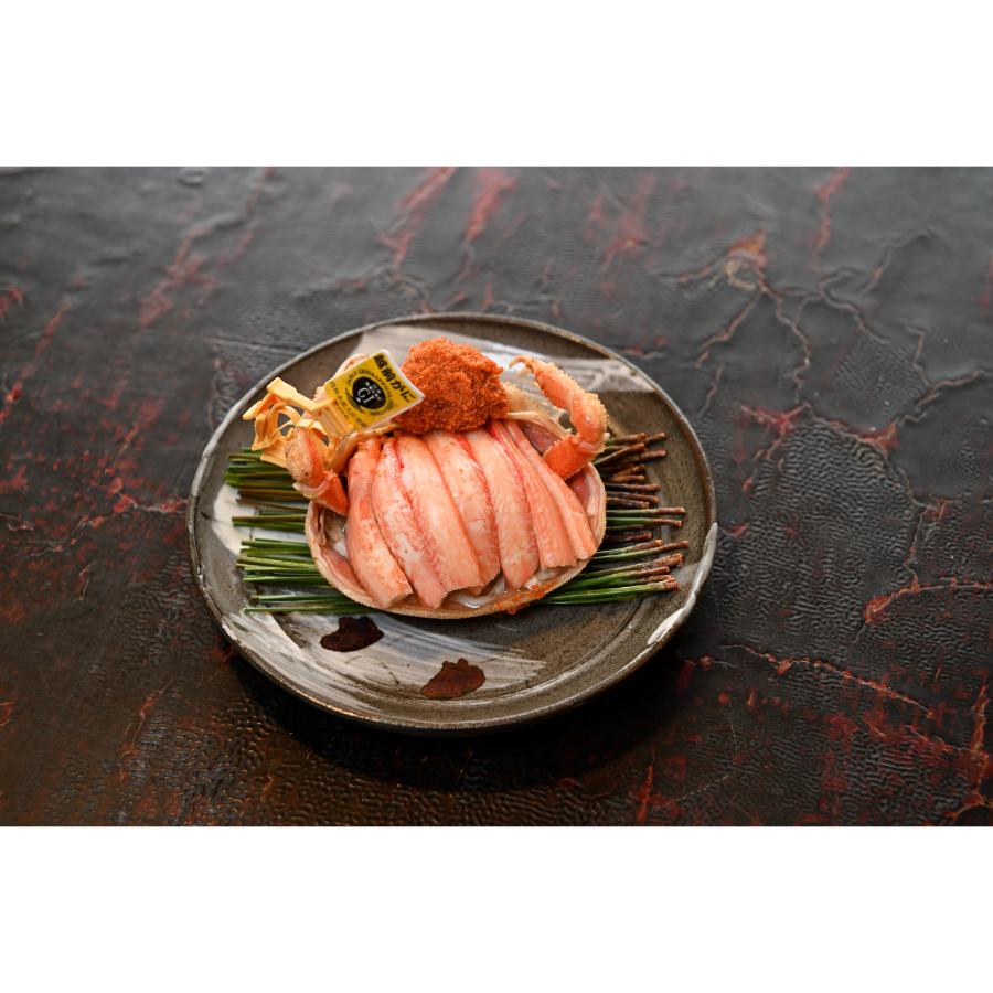 ＜越前 蟹の本陣＞越前甲羅盛り 浜茹で【せいこがに 大】90g前後 ※甲羅の重さは含みません