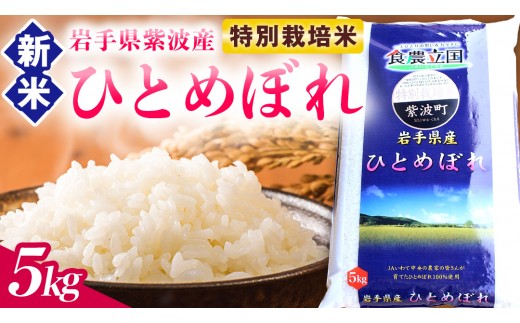 【 新米 】お米 5kg 白米 ひとめぼれ 特別栽培米 ★令和8年産★ 精米 米 おこめ ご飯 令和8年 特別栽培 仕送り コメ お弁当 5キロ 岩手県 紫波町産 [AD075]
