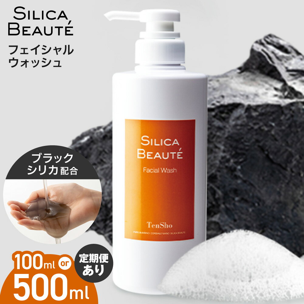 【ふるさと納税】 シリカボーテ フェイシャルウォッシュ 【 選べる 容量 お届け回数 】 100mL 500mL 定期便 単品 3回 6回 12回 隔月 ブラックシリカ 洗顔料 クレンジング メイク落とし スキンケア 洗顔 泡立て不要 敏感肌 乾燥肌 美容 北海道 札幌市