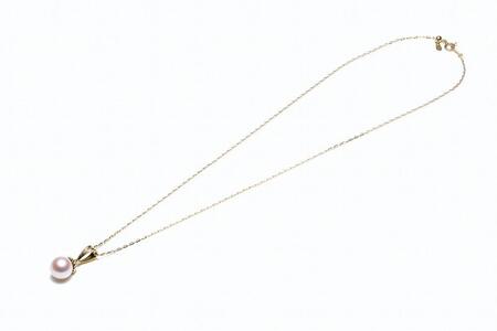 【ふるなび限定】【限定１点】【大珠】あこや真珠（９.５ｍｍ珠）ダイヤ入りペンダント/Ｋ１８ＹＧ　FN-Limited