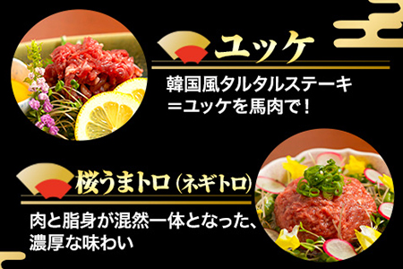 馬刺し7部位堪能セット 約510g タレ付き |馬刺し