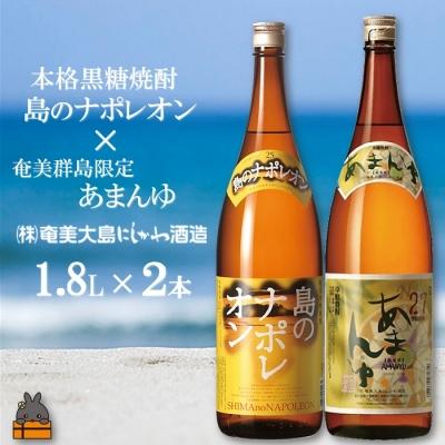 ふるさと納税 徳之島町 奄美黒糖焼酎「あまんゆ」と「島のナポレオン」セット