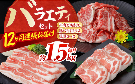 【12回定期便】お肉の定期便 バラエティセット 総計約18kg / 豚肉 豚肉 豚肉 豚肉 豚肉 [ATAP118]