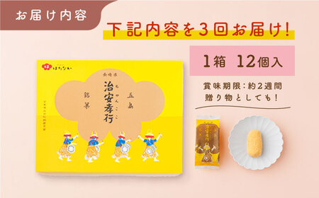 【3回定期便】素朴な味でとまらない！ 五島の定番土産！ 治安孝行 （ちゃんここ） 12個入 和菓子 五島市/観光ビルはたなか[PAX034]  和菓子 あんこ きなこ スイーツ ギフト 贈答