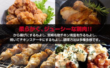 訳あり！宮崎県産若鶏もも肉むね肉4kgセット＜1.4-28＞