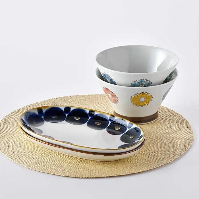 NB 102【波佐見焼】大人気 どんぶり プレート 含む オリジナルセットアップ商品 食器 皿 【新生和/堀江陶器】 [NB102] 波佐見焼