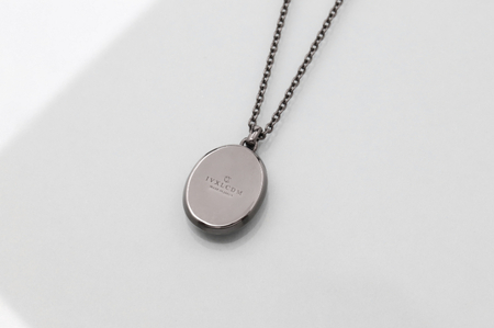 【1点もの】天然石アートシルバーペンダント (M) IVXLCDM メンズジュエリー ピクチャーメノウ P841-L-BK 50 A