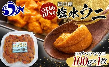 【先行予約/2026年1月より発送】訳あり塩水うに（ばふんうに）100g×1枚 北海道 知床 羅臼 天然 エゾバフン ウニ 雲丹 海鮮 魚介 うに うに うに うに うに