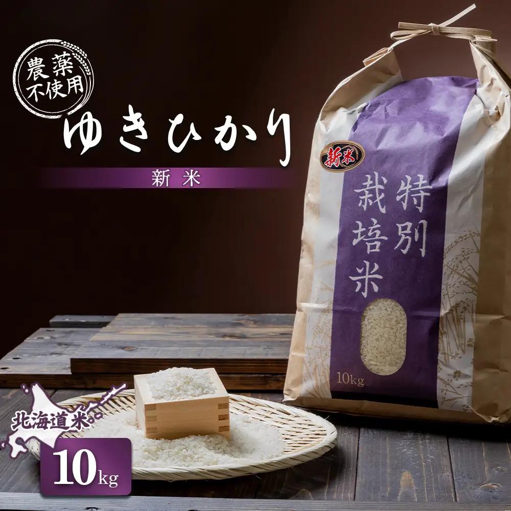 【2025年産】 北海道産  ゆきひかり 10kg（無化学肥料・農薬不使用）【25109】
