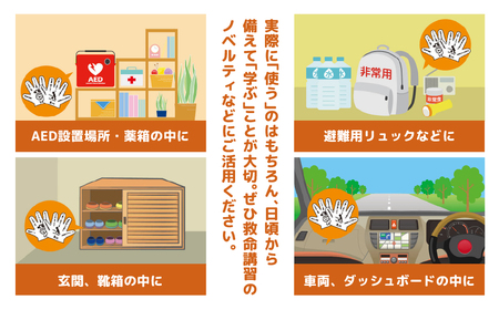 心肺蘇生法補助手袋QQGLOVE（２セット）