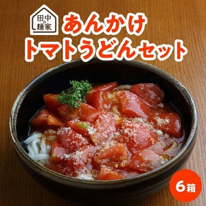 田中の麺家あんかけトマトうどんセット6箱_田中の麺家 あんかけ トマト うどん セット 6箱 常温 半生タイプ 2人前 フレッシュトマト 和風 イタリアン 特製 スープ トマト ペースト スープ付き 人気 メニュー 手軽 おいしい お取り寄せ お取り寄せグルメ 福岡県 久留米市 送料無料 〔Bu003〕