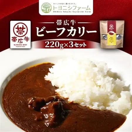帯広牛ビーフカリー　220g×3セット_惣菜・加工品 カレー  _【1295500】