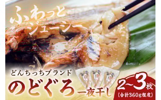 【どんちっちブランド】のどぐろ一夜干し（150g～200gｘ2～3枚） のどぐろ ノドグロ 一夜干し ひもの どんちっち 産地直送 山陰浜田【136_1987】