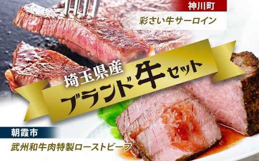 埼玉県産 ブランド牛 セット | 肉 お肉 牛肉 豚肉 サーロイン ステーキ ローストビーフ 武州和牛 ブロック セット 埼玉県 埼玉県庁