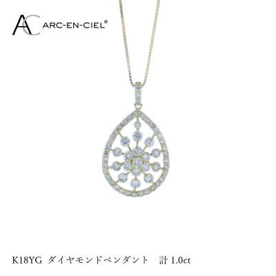 ふるさと納税 泉佐野市 アルカンシェル K18YGダイヤペンダント ダイヤ計1.00ct J048-4 |  | 01