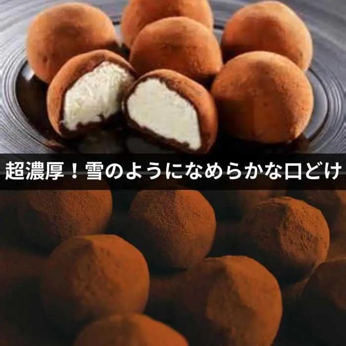 チョコレート ショコラトリュフ ココア 抹茶 スイーツ 生洋菓子  新潟県 南魚沼市 ナトゥーラ 濃厚ひんやり ユキノトリュフ 計6箱　|  スイーツ