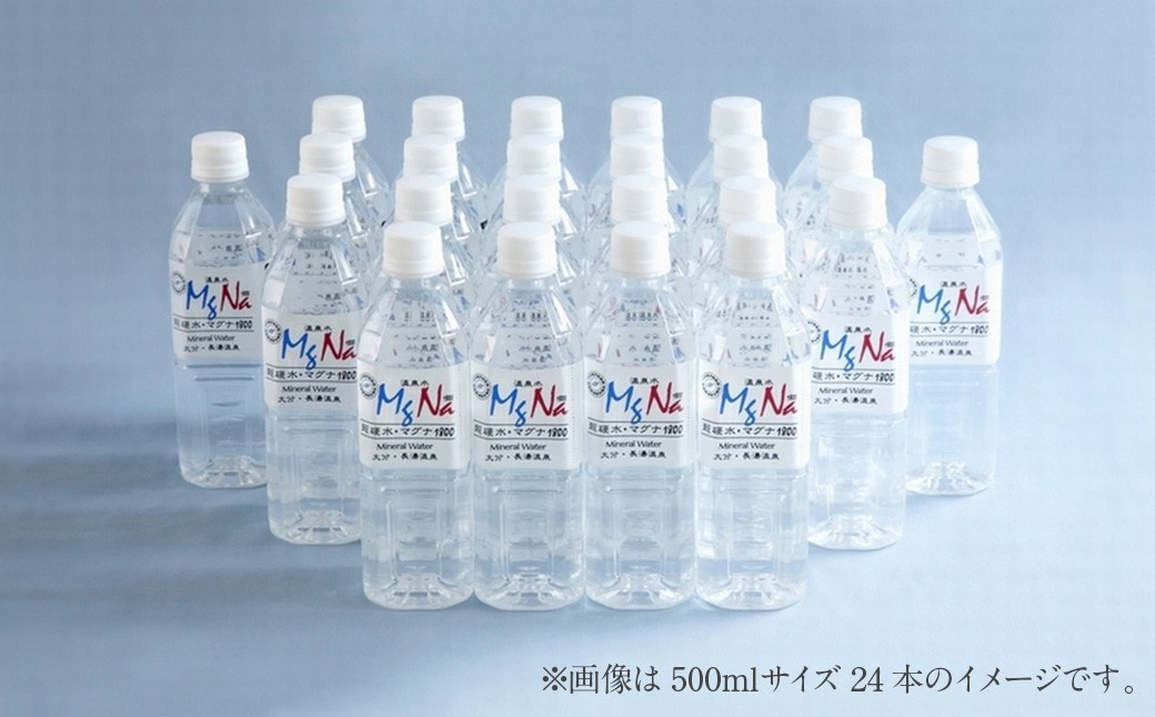 【2個口】 硬水ミネラルウォーター マグナ1800 お出かけ＆ご自宅セット （500ml×24本、2L×12本） 計2箱