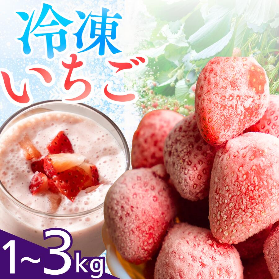 【ふるさと納税】 冷凍いちご 1kg 2kg 3kg 冷凍 いちご 冷凍イチゴ イチゴ 冷凍苺 苺 甘い フレッシュ 濃い 旨い 産地直送 農家直送 期間限定 strawberry 完熟 甘い 果物 フルーツ たっぷり 大容量 大人気 おすすめ 果物 フルーツ 甘い 産地直送 農家直送 静岡県 静岡