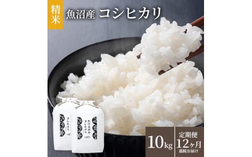 [№5762-0792]米農家自慢の魚沼産コシヒカリ(精米)10kg(5kg×2袋)12ヶ月連続お届け( 米 お米 こめ 白米 こしひかり 12回 お楽しみ ) 新潟県
