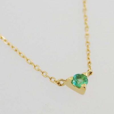 ふるさと納税 中央市 K18イエローゴールドエメラルドネックレス |  | 01