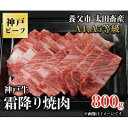 【ふるさと納税】神戸牛　霜降り焼肉　800g【配送不可地域：離島】【1441938】