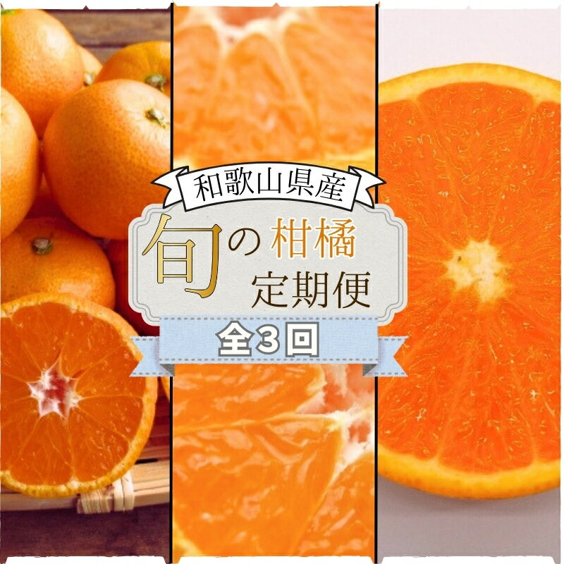 【ふるさと納税】【全3回定期便】みかんの地和歌山から厳選してお届け！　人気の柑橘定期便 華 /みかん 柑橘 果物 フルーツ 定期便 温州 ミカン 不知火 でこぽん 清美オレンジ