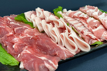豚肉 しゃぶしゃぶ 800g (ロース バラ 肩ロース モモ) 各200g×4種 三元豚 米豚 国産 豚肉 冷凍
