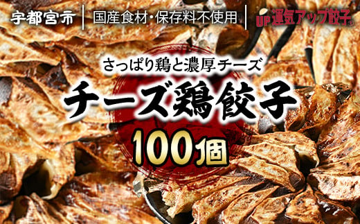 
宇都宮餃子 チーズ鶏餃子 100個 保存料不使用【 餃子 ぎょうざ 冷凍餃子 冷凍食品 惣菜 栃木県 宇都宮市 】※配送不可地域：離島
