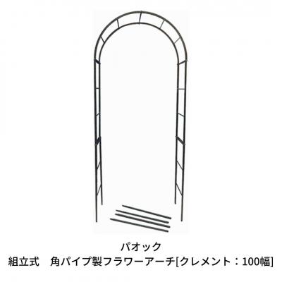 ふるさと納税 三条市 Green Garden 組立式 角パイプ製フラワーアーチ クレメント100幅 【092S003】