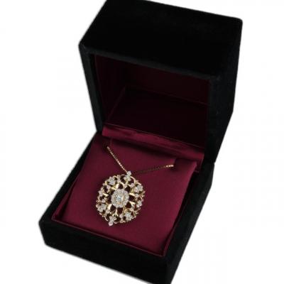 ふるさと納税 甲府市 K18ダイヤモンド1.3ctペンダント　PNI-306YGNW(50) |  | 02