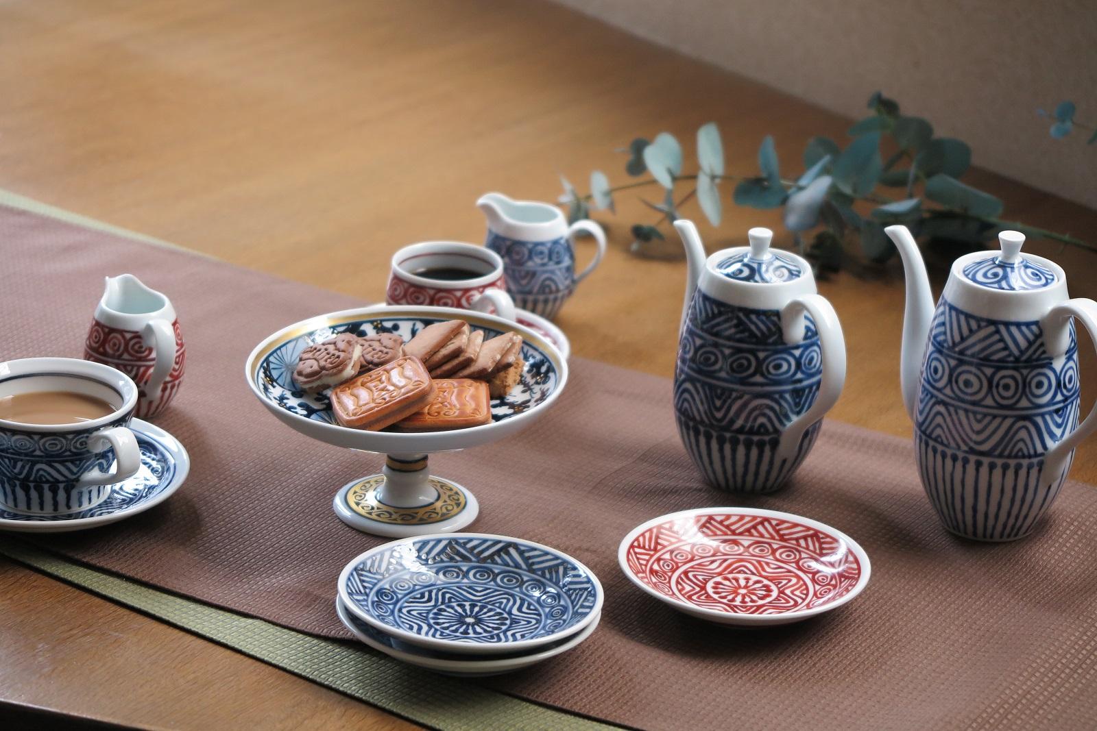 【伊万里焼】伊万里陶苑 金彩松絵コンポート皿 H959