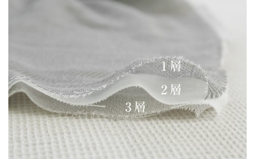 [こなゆき] 3重ガーゼフェイスタオル コバルトブルー 鹿柄(ワンポイント) 夏雪 [1169]