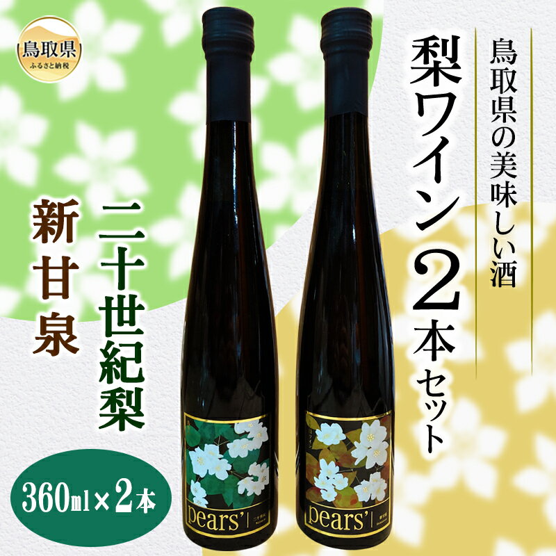 【ふるさと納税】鳥取県の美味しい酒　梨ワイン2本セット_T2600078