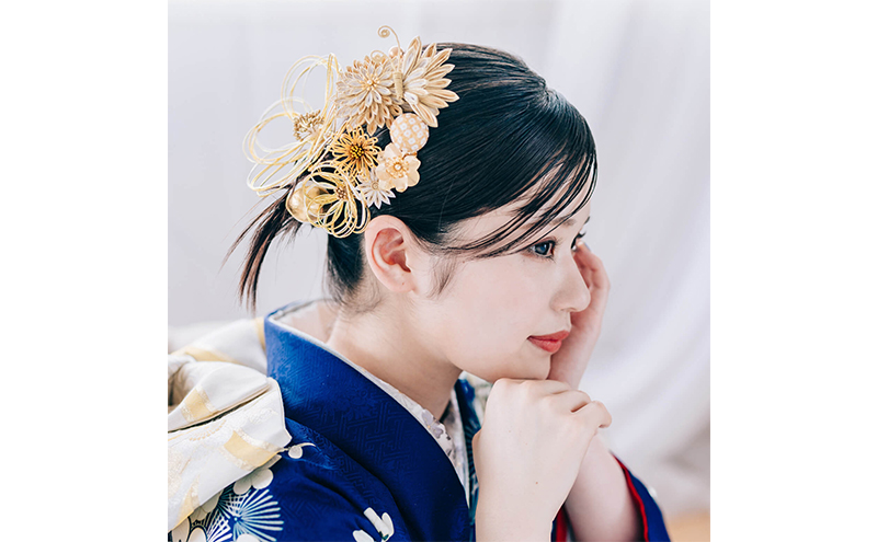 Arenca 麗華爛漫 No.8389 髪飾り かんざし 花 和装 着物 造花飾り ヘアアクセサリー フラワー 卒業式 卒園式 入園式 入学式 成人式 結婚式 東京 墨田区【金】