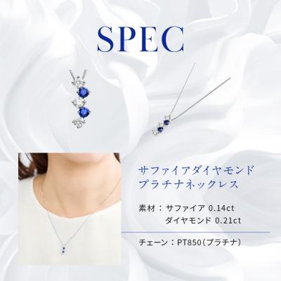 ふるさと納税 京都市 【京セラ】クレサンベール〈サファイア・天然ダイヤモンド〉ネックレス【カジュアル/9月誕生石】 |  | 02