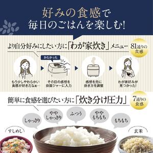 象印 圧力IH炊飯ジャー(炊飯器)「炎舞炊き」NWPV10-TZ 5.5合炊き グレイッシュブラウン //炊飯器 家電 象印炊飯器 炊飯ジャー キッチン家電 圧力 IH 5.5合 人気 おすすめ 炊飯