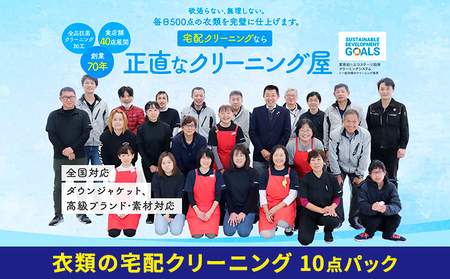 クリーニング 1年間有効 10点パック クリーニング